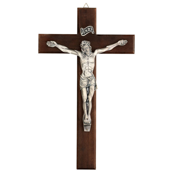 226 croce-in-noce-con-cristo-in-metallo-35x20-cm
