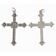 croce galvanica argento