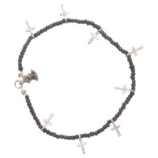 bracciale-croci-perline-nere