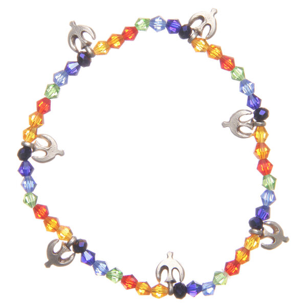 bracciale-pace-perline-arcobaleno