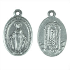 Madonna di Loreto Miracolosa medaglia ovale 22 mm