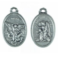 San Michele Arcangelo Angelo Custode medaglia ovale 22 mm