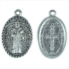 San Benedetto cornice medaglia ovale 22 mm