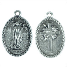 San Michele cornice medaglia ovale 22 mm