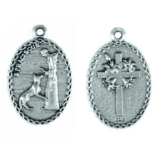 San Francesco cornice medaglia ovale 22 mm