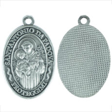 San Antonio da Padova medaglia ovale 22 mm