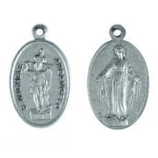 Madonna Miracolosa San Michele medaglia ovale 22 mm