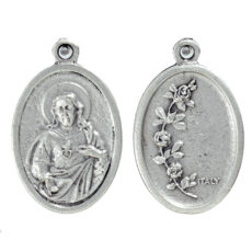 Sacro Cuore di Gesu medaglia ovale 22 mm