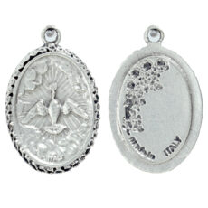 Spirito Santo colomba medaglia ovale 22 mm